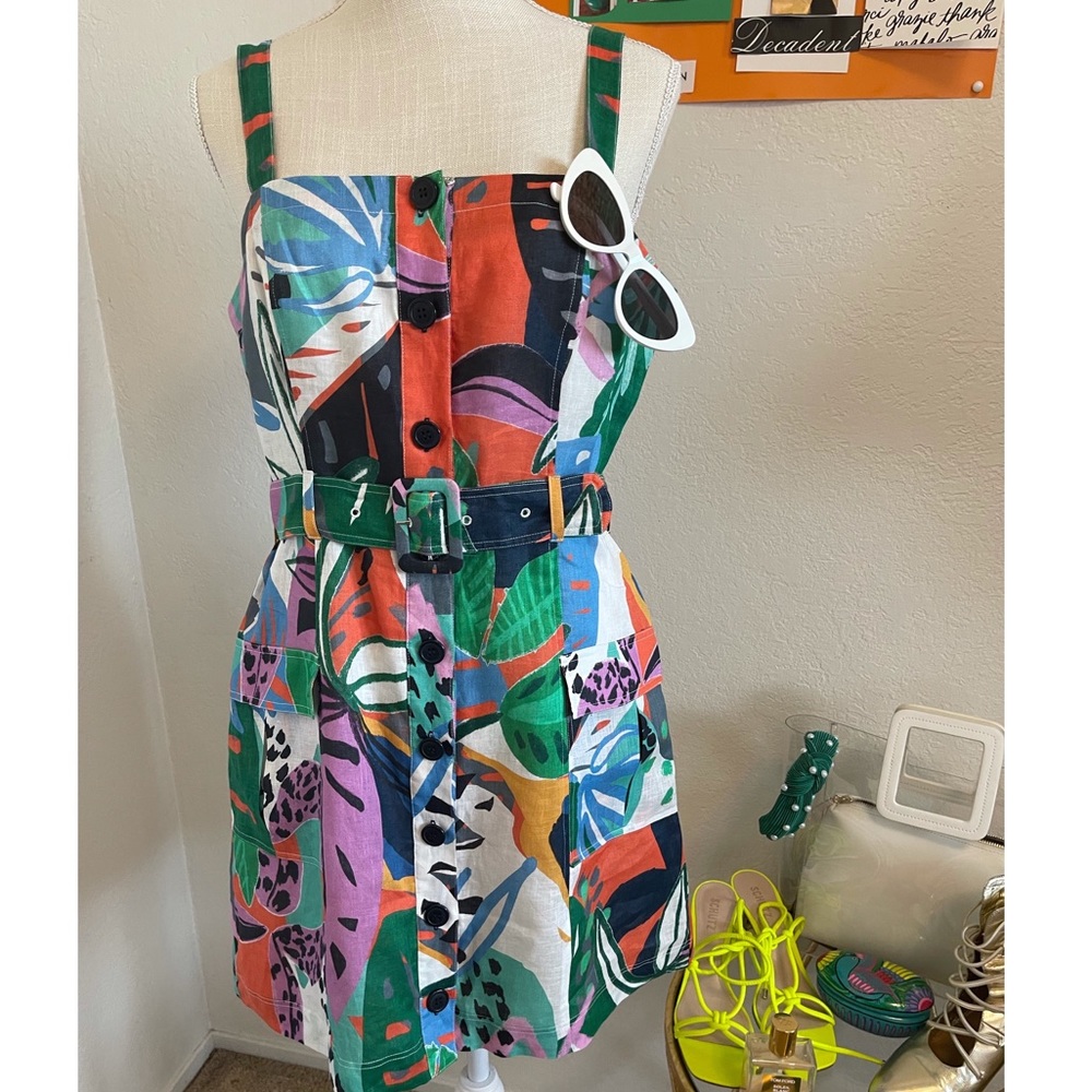 Parker Weslyn Sleeveless Button Cargo Pocket Dress